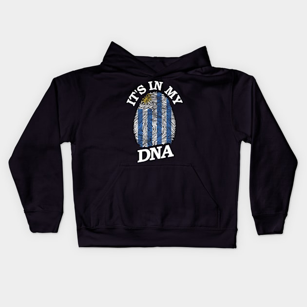 It's in My Dna Uruguay Kids Hoodie by BramCrye